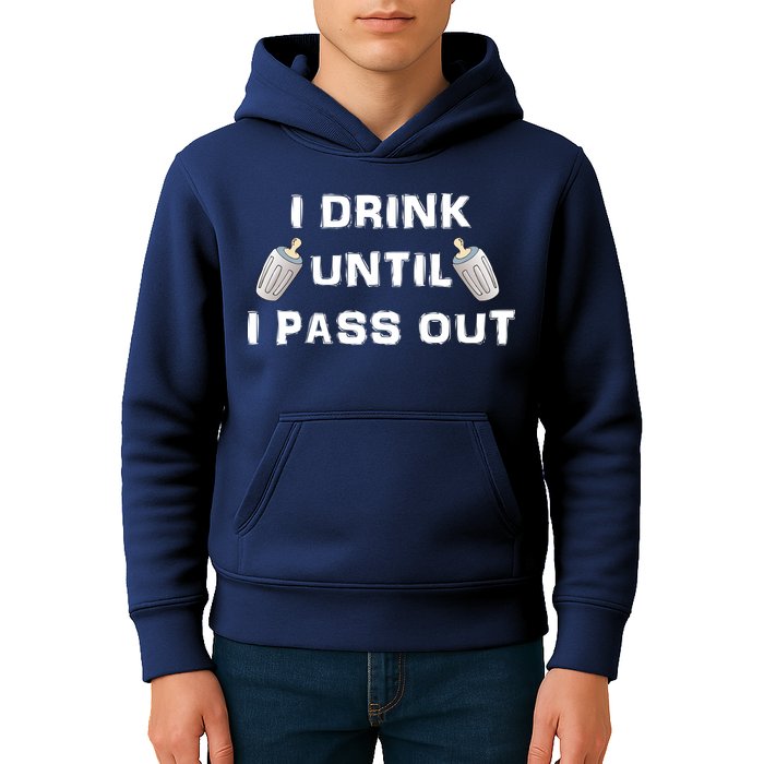 I Drink Until I Pass Out Kids Hoodie