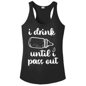 I Drink Until I Pass Out Funny Cute Ladies PosiCharge Competitor Racerback Tank