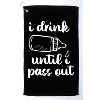 I Drink Until I Pass Out Funny Cute Golf Towel