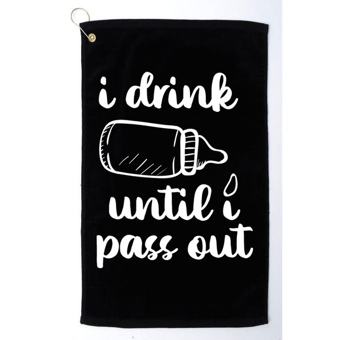 I Drink Until I Pass Out Funny Cute Golf Towel