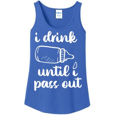 I Drink Until I Pass Out Funny Cute Ladies Essential Tank