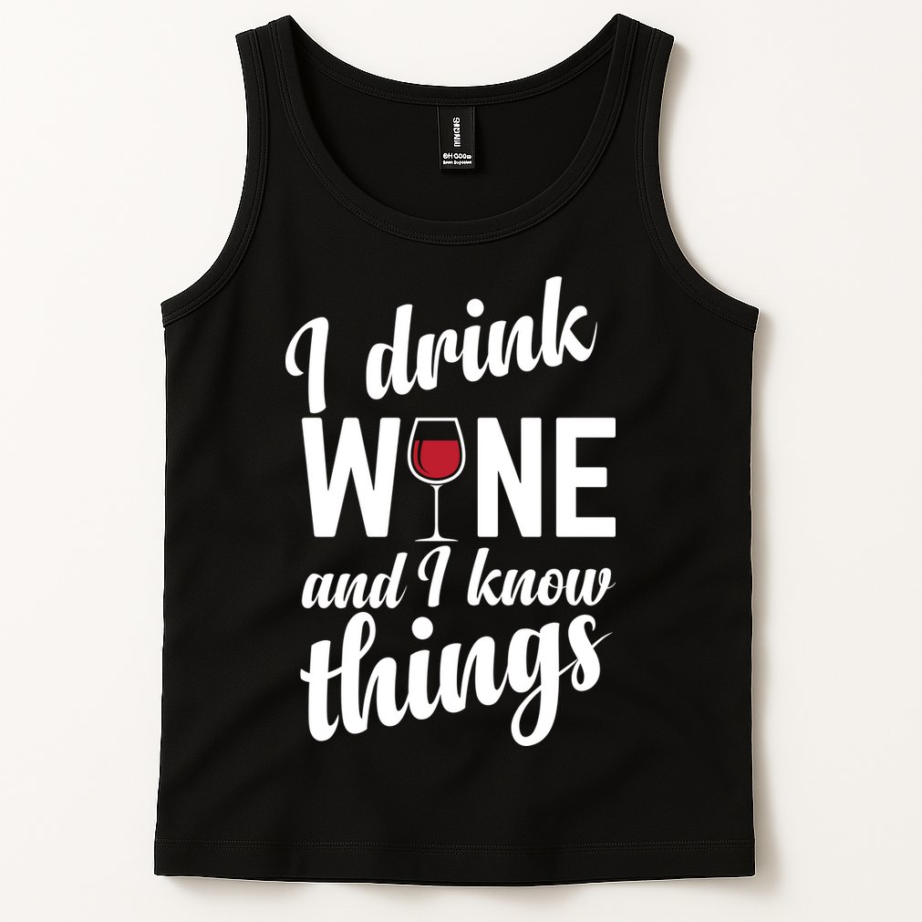 I Drink Wine And I Know Things Tank Top