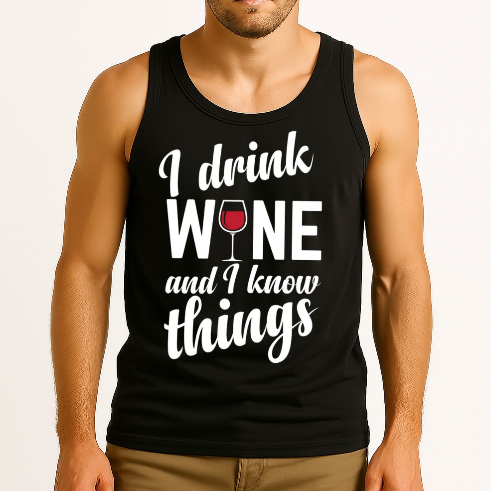 I Drink Wine And I Know Things Tank Top
