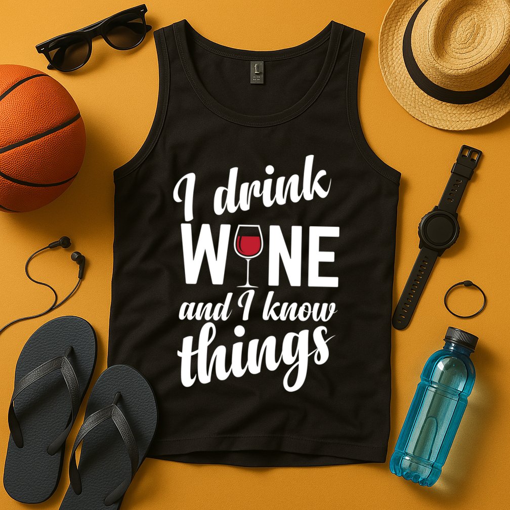 I Drink Wine And I Know Things Tank Top