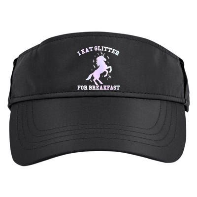 I Eat Glitter For Breakfast Adult Drive Performance Visor