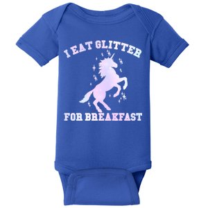 I Eat Glitter For Breakfast Baby Bodysuit