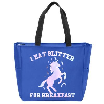 I Eat Glitter For Breakfast Zip Tote Bag