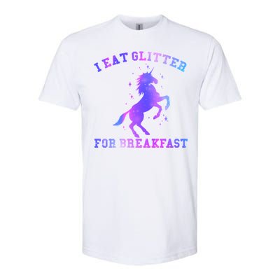 I Eat Glitter For Breakfast Softstyle® CVC T-Shirt