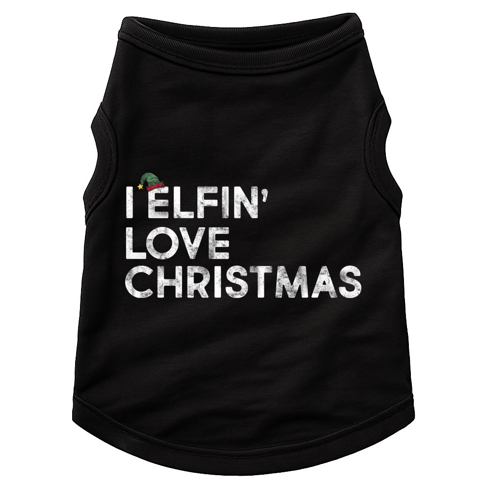 I Elfin Love Christmas Doggie Tank