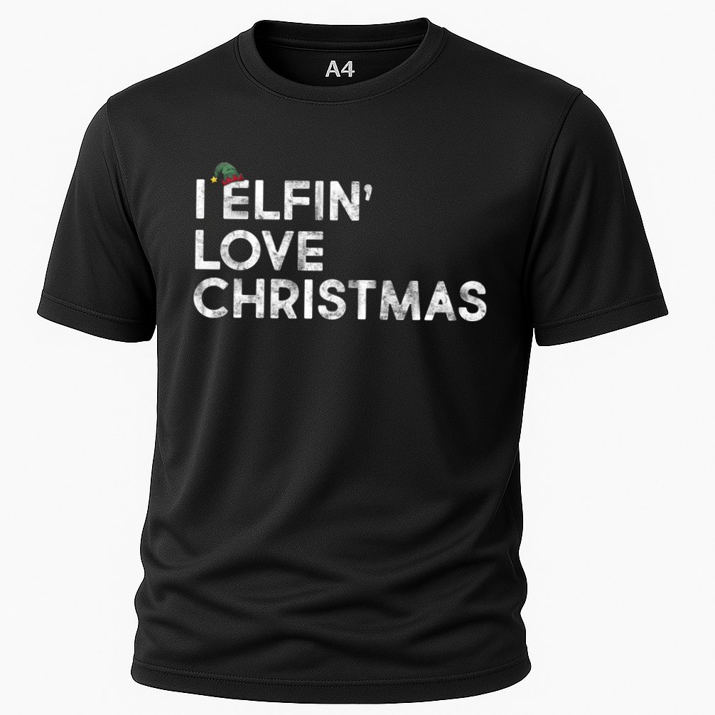 I Elfin Love Christmas Cooling Performance Crew T-Shirt
