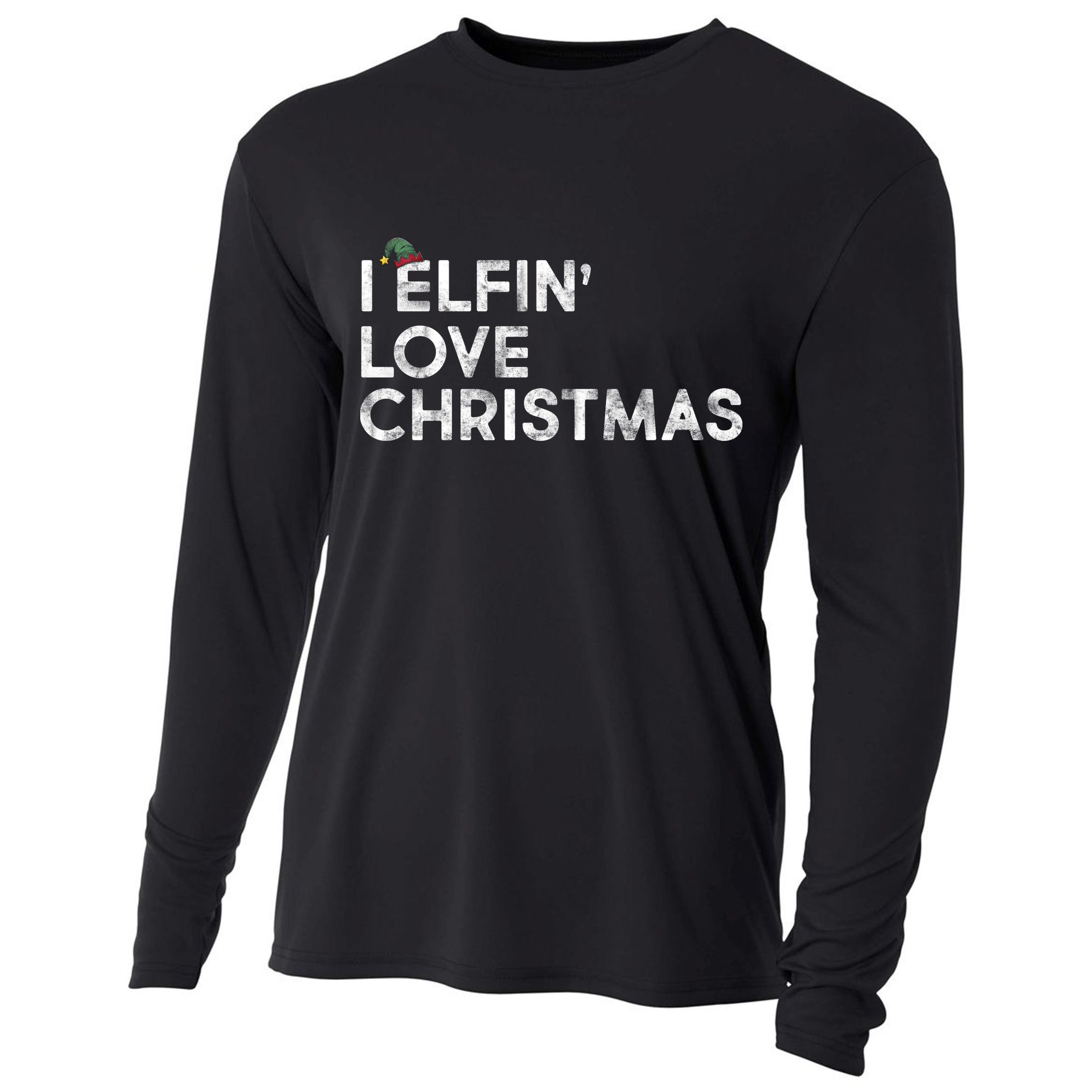 I Elfin Love Christmas Cooling Performance Long Sleeve Crew