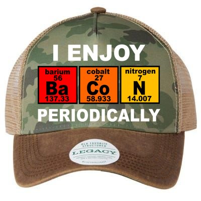 I Enjoy Bacon Periodically Legacy Tie Dye Trucker Hat