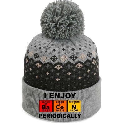 I Enjoy Bacon Periodically The Baniff Cuffed Pom Beanie