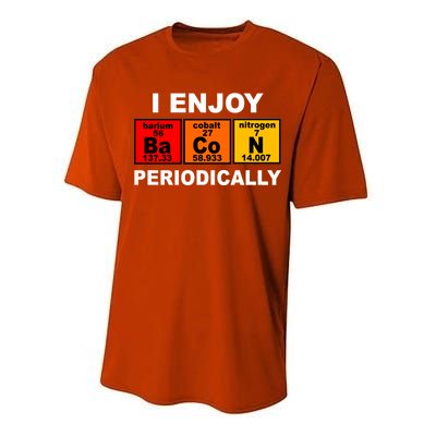 I Enjoy Bacon Periodically Performance Sprint T-Shirt