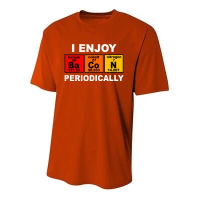 I Enjoy Bacon Periodically Youth Performance Sprint T-Shirt