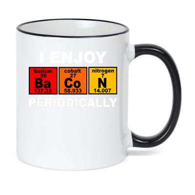 I Enjoy Bacon Periodically 11oz Black Color Changing Mug