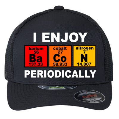 I Enjoy Bacon Periodically Flexfit Unipanel Trucker Cap