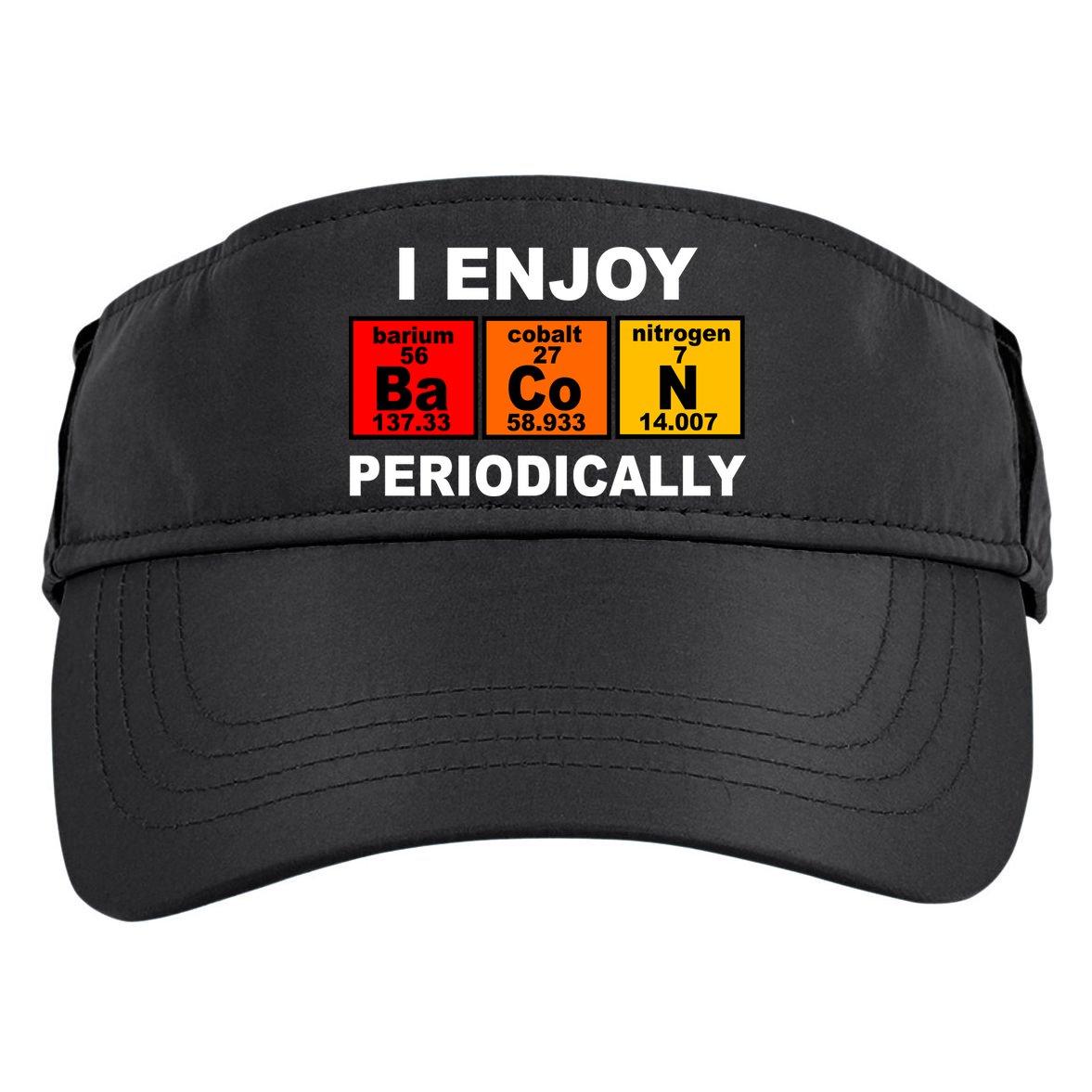 I Enjoy Bacon Periodically Adult Drive Performance Visor