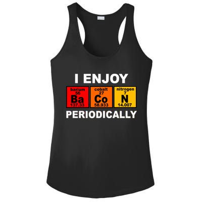 I Enjoy Bacon Periodically Ladies PosiCharge Competitor Racerback Tank