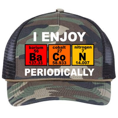 I Enjoy Bacon Periodically Retro Rope Trucker Hat Cap