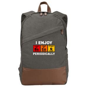 I Enjoy Bacon Periodically Cotton Canvas Backpack