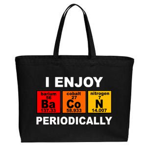 I Enjoy Bacon Periodically Cotton Canvas Jumbo Tote