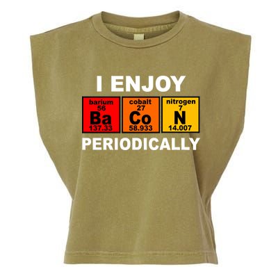 I Enjoy Bacon Periodically Garment-Dyed Women's Muscle Tee