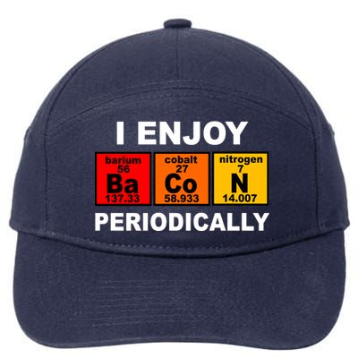 I Enjoy Bacon Periodically 7-Panel Snapback Hat