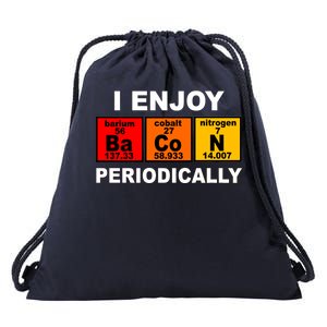 I Enjoy Bacon Periodically Drawstring Bag