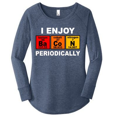 I Enjoy Bacon Periodically Women's Perfect Tri Tunic Long Sleeve Shirt