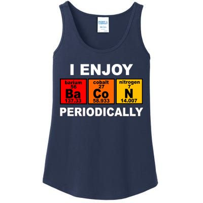 I Enjoy Bacon Periodically Ladies Essential Tank