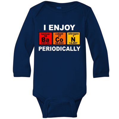 I Enjoy Bacon Periodically Baby Long Sleeve Bodysuit