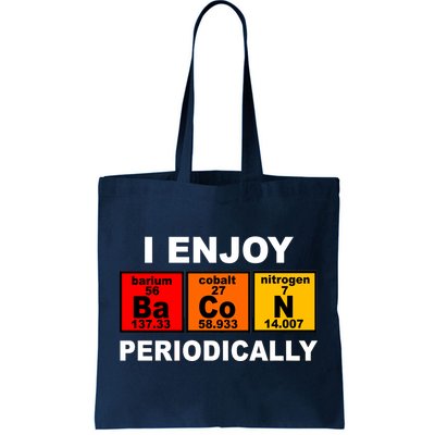 I Enjoy Bacon Periodically Tote Bag