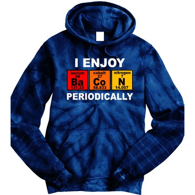 I Enjoy Bacon Periodically Tie Dye Hoodie