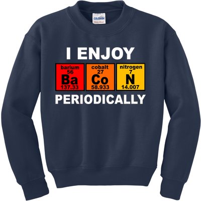 I Enjoy Bacon Periodically Kids Sweatshirt