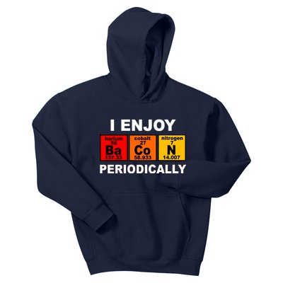 I Enjoy Bacon Periodically Kids Hoodie