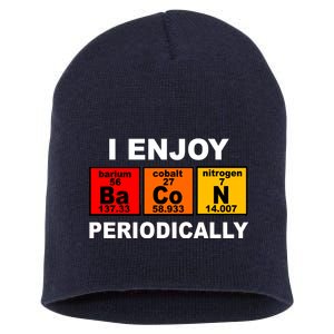 I Enjoy Bacon Periodically Short Acrylic Beanie