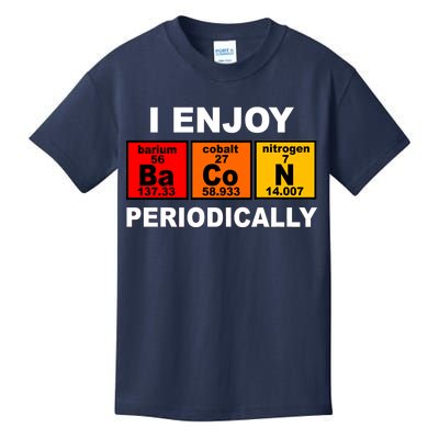 I Enjoy Bacon Periodically Kids T-Shirt