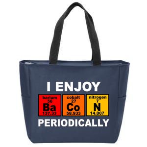 I Enjoy Bacon Periodically Zip Tote Bag