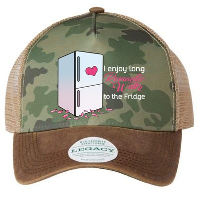 I Enjoy Long Romantic Walks To The Fridge Legacy Tie Dye Trucker Hat