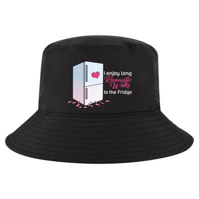 I Enjoy Long Romantic Walks To The Fridge Cool Comfort Performance Bucket Hat