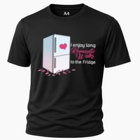 I Enjoy Long Romantic Walks To The Fridge Cooling Performance Crew T-Shirt
