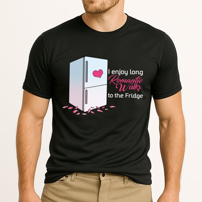 I Enjoy Long Romantic Walks To The Fridge Cooling Performance Crew T-Shirt
