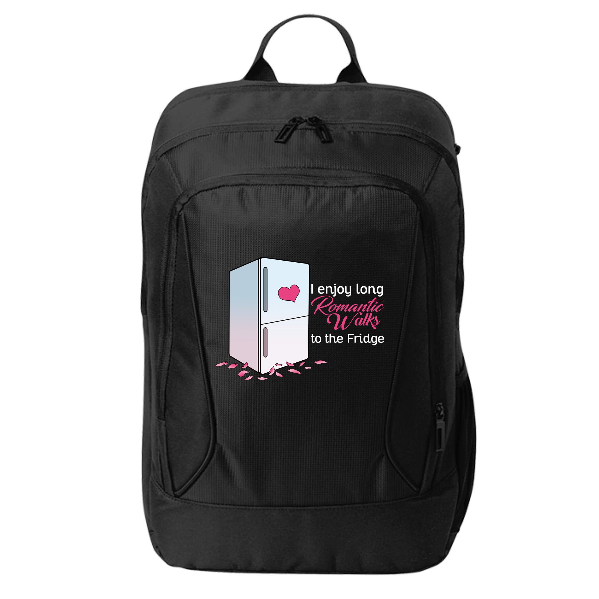 I Enjoy Long Romantic Walks To The Fridge City Backpack