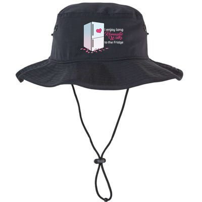 I Enjoy Long Romantic Walks To The Fridge Bucket Hat