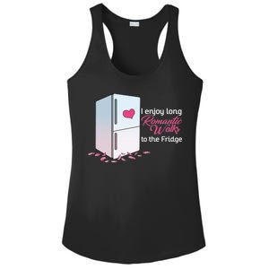 I Enjoy Long Romantic Walks To The Fridge Ladies PosiCharge Competitor Racerback Tank