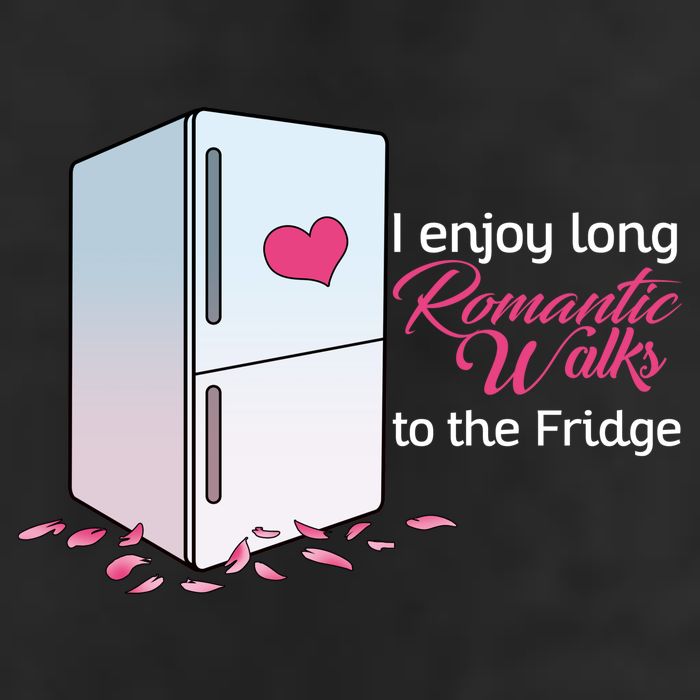 I Enjoy Long Romantic Walks To The Fridge Golf Towel
