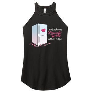 I Enjoy Long Romantic Walks To The Fridge Women's Perfect Tri Rocker Tank