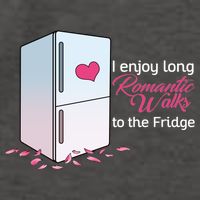 I Enjoy Long Romantic Walks To The Fridge Vector Backpack