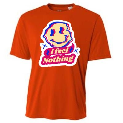 I Feel Nothing Smiley Face Cooling Performance Crew T-Shirt